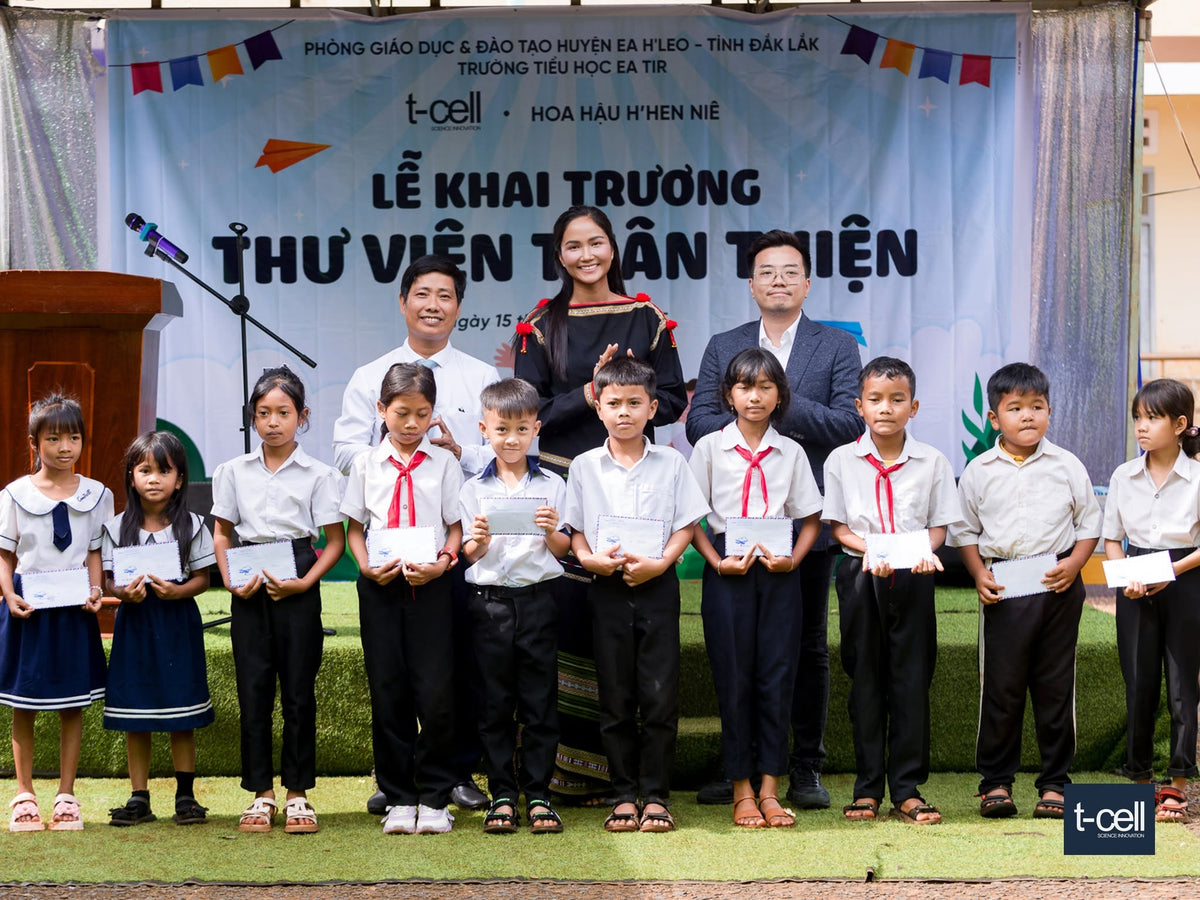 T-CELL VÀ H'HEN NIÊ KHÁNH THÀNH “THƯ VIỆN THÂN THIỆN” - LAN TỎA VĂN HÓA ĐỌC CHO TRẺ EM TẠI ĐẮK LẮK