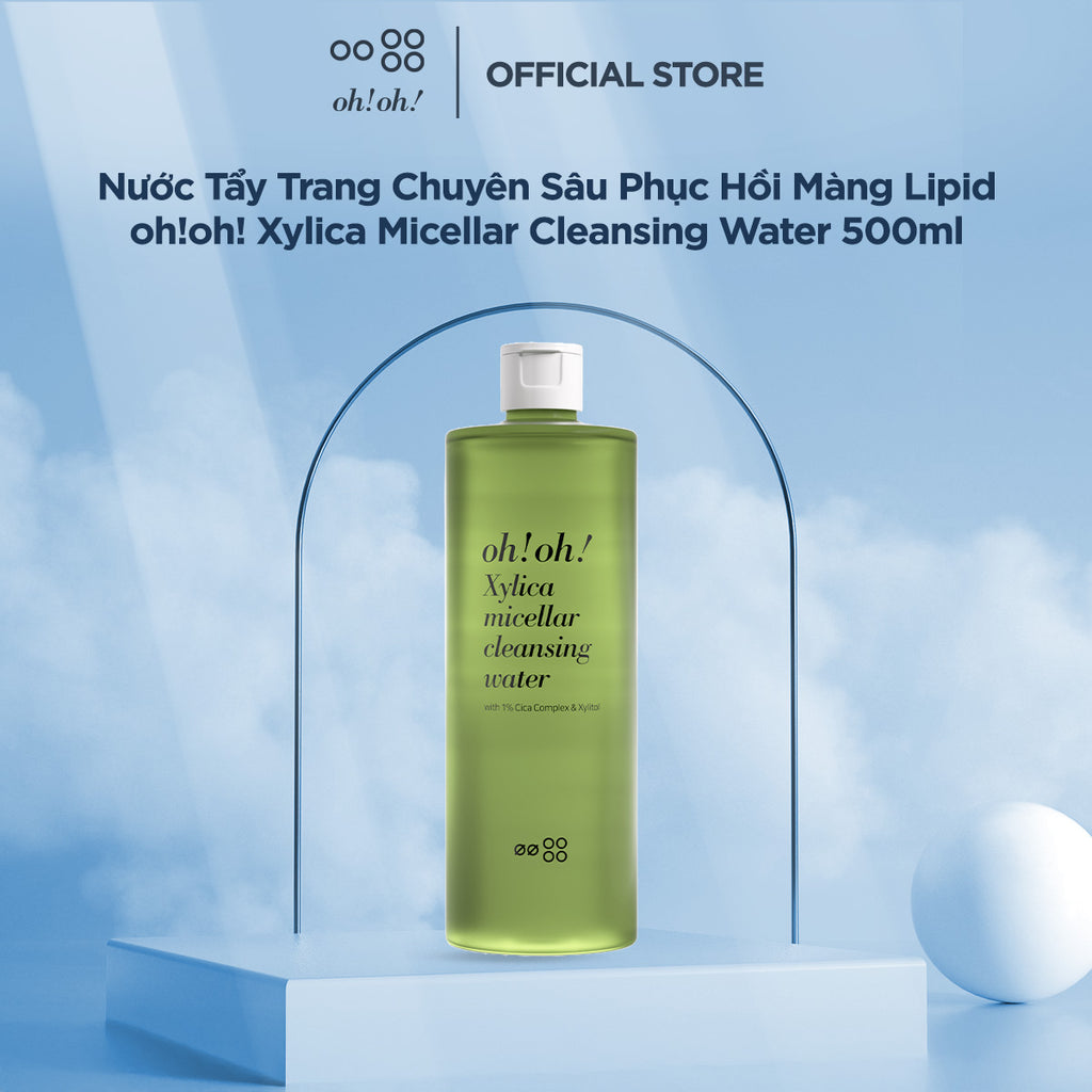 Nước Tẩy Trang Chuyên Sâu Phục Hồi Màng Lipid oh!oh! Xylica Micellar Cleansing Water