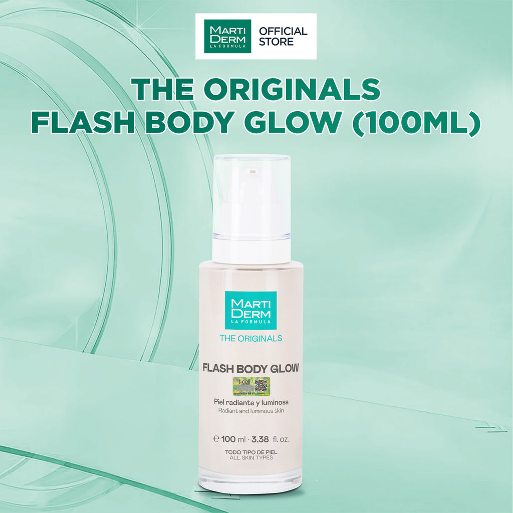 Kem Dưỡng Thể Tạo Hiệu Ứng Glow & Hỗ Trợ Săn Chắc Da - MartiDerm The Originals Flash Body Glow (100ml)