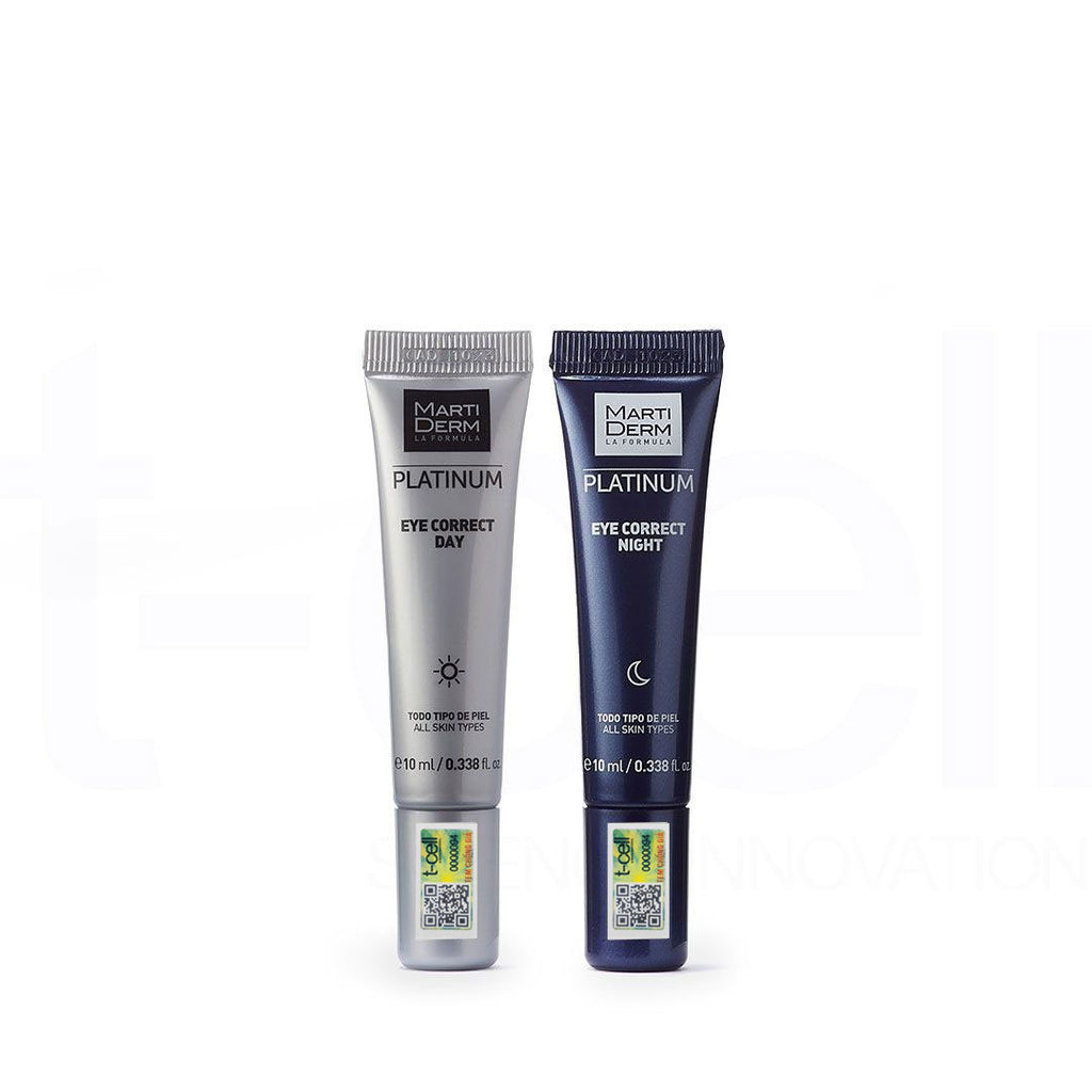 Kem Dưỡng Mắt Ngày & Đêm Giảm Bọng Mắt, Quầng Thâm - MartiDerm Platinum Eye Correct (2 x 10ml)