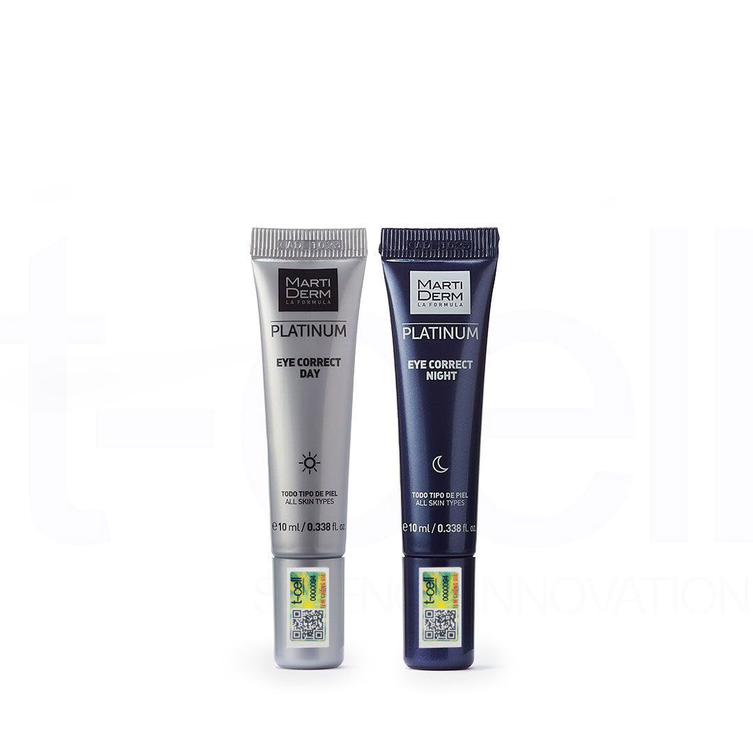 Kem Dưỡng Mắt Ngày & Đêm Giảm Bọng Mắt, Quầng Thâm - MartiDerm Platinum Eye Correct (2 x 10ml)
