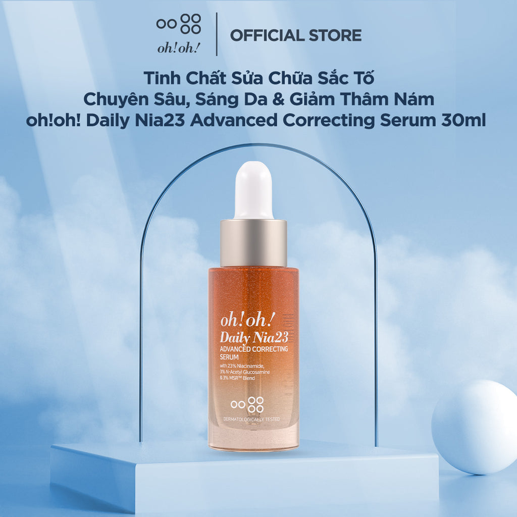 Tinh Chất Sửa Chữa Sắc Tố Chuyên Sâu, Sáng Da & Giảm Thâm Nám oh!oh! Daily Nia23 Advanced Correcting Serum (with 23% Niacinamide) (30ml)