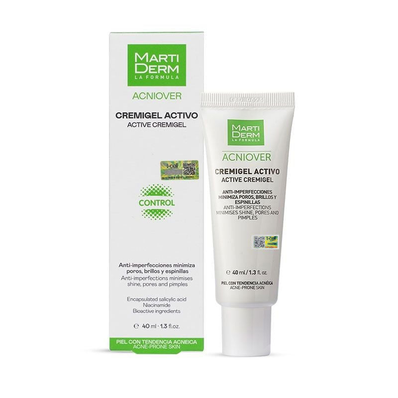 Kem Dưỡng Giảm Nhờn, Mụn & Se Lỗ Chân Lông - MartiDerm Acniover Active Cremigel (40ml)