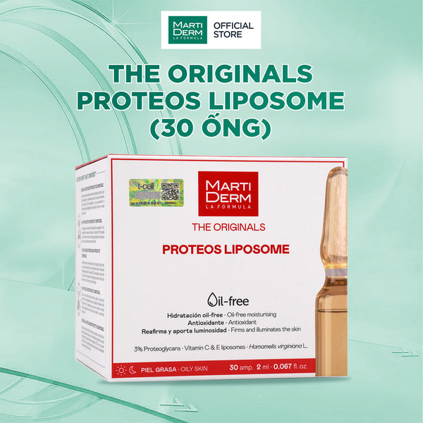 Ampoule Hỗ Trợ Điều Tiết Bã Nhờn, Chống Oxy Hóa & Dưỡng Sáng Da - MartiDerm The Originals Proteos Liposome