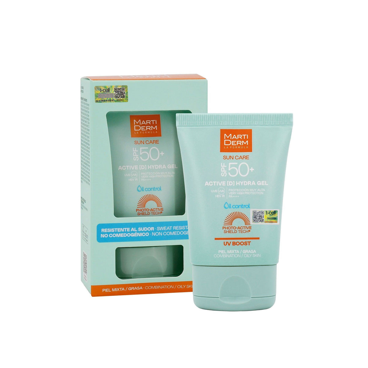 Kem Chống Nắng Bảo Vệ Toàn Diện Cho Người Chơi Thể Thao - MartiDerm SPF 50+ Active [D] Hydra Gel (50ml)