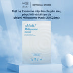 Mặt Nạ Exosome Cấp Ẩm Chuyên Sâu, Phục Hồi Và Tái Tạo Da oh!oh! Milkosome Mask (with Milk Exosomes & Niacinamide) (25ml x 10 miếng)