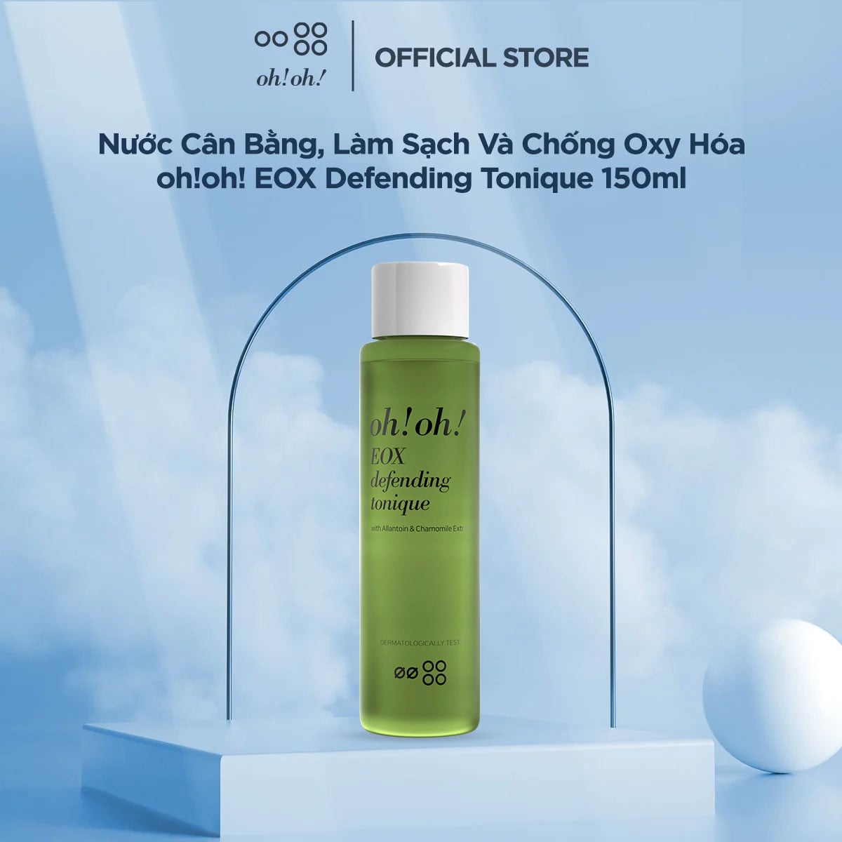 Nước Cân Bằng, Làm Sạch Và Chống Oxy Hóa oh!oh! EOX Defending Tonique (with Allantoin & Chamomile Extract) (150ml)