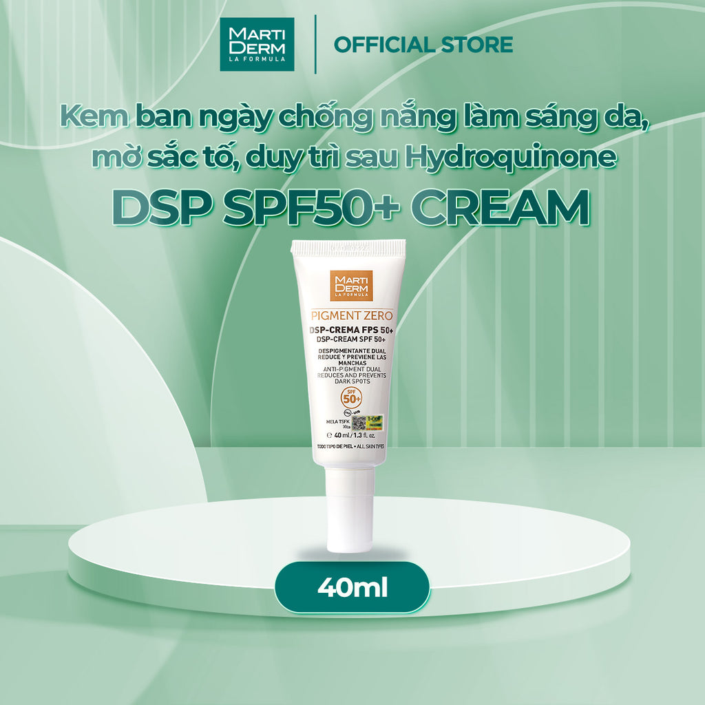 Kem Ngày Điều Trị Sắc Tố & Làm Sáng Da - MartiDerm Pigment Zero DSP SPF50+ Cream (40ml)