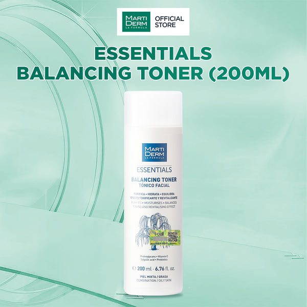 Nước Cân Bằng Làm Sạch & Dưỡng Ẩm Da - MartiDerm Essentials Balancing Toner (200ml)