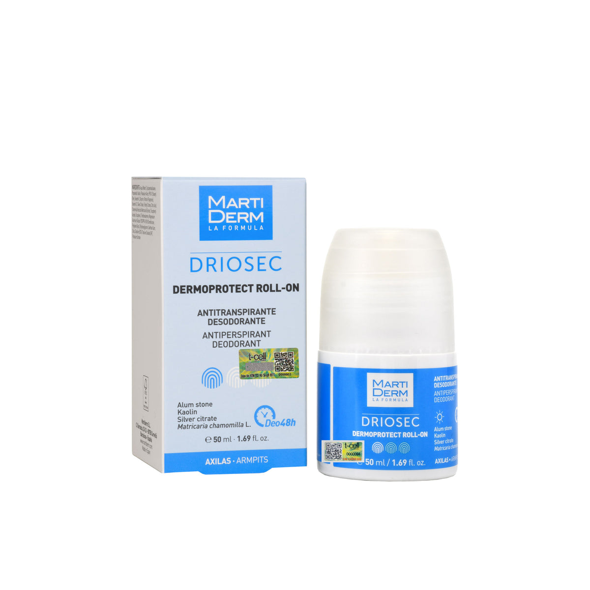 Lăn Khử Mùi & Chống Tiết Mồ Hôi - Martiderm Driosec Dermoprotect Roll-on (50ml)