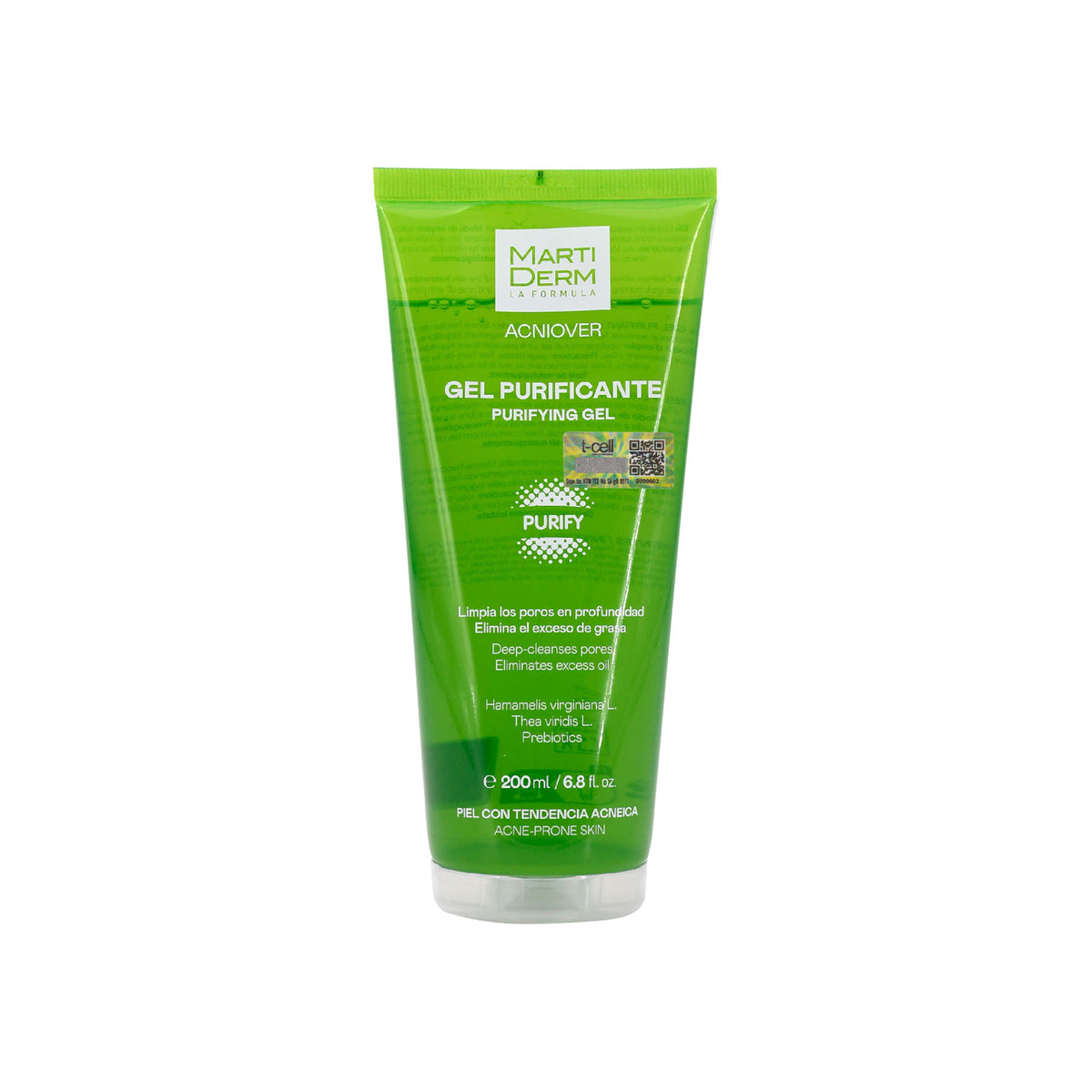 Gel Rửa Mặt Cho Da Dầu Mụn - MartiDerm Acniover Purifying Gel (200ml)