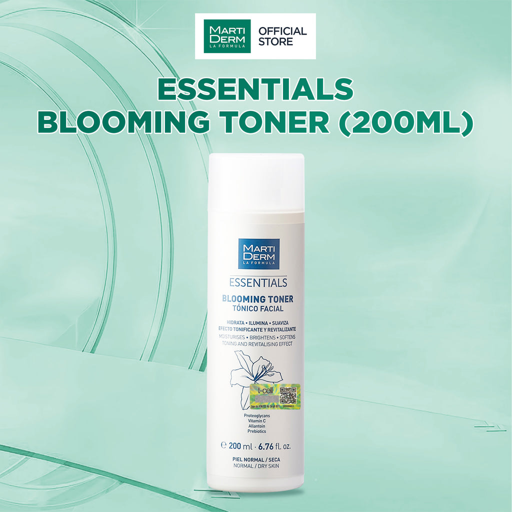 Nước Cân Bằng Dưỡng Ẩm Cho Da Thường Đến Khô - MartiDerm Essentials Blooming Toner (200ml)