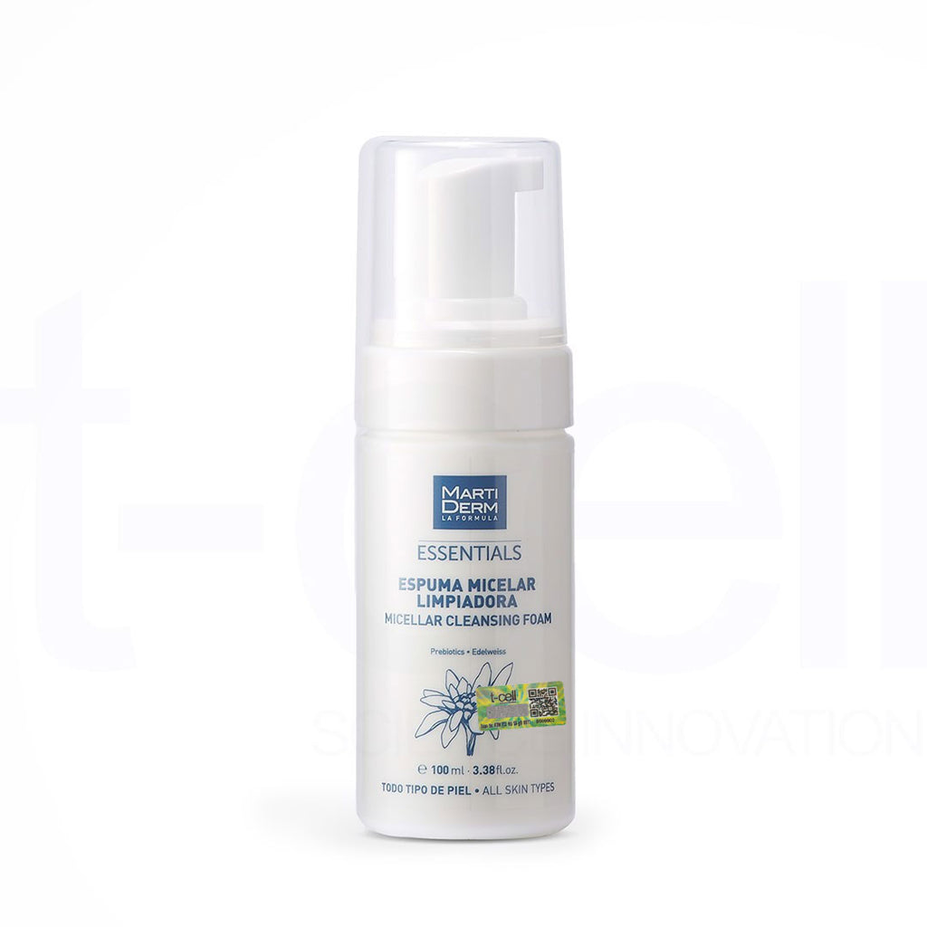 Sữa Rửa Mặt Dạng Bọt Dịu Nhẹ Cho Mọi Loại Da - Martiderm Essentials Micellar Cleansing Foam (100ml)