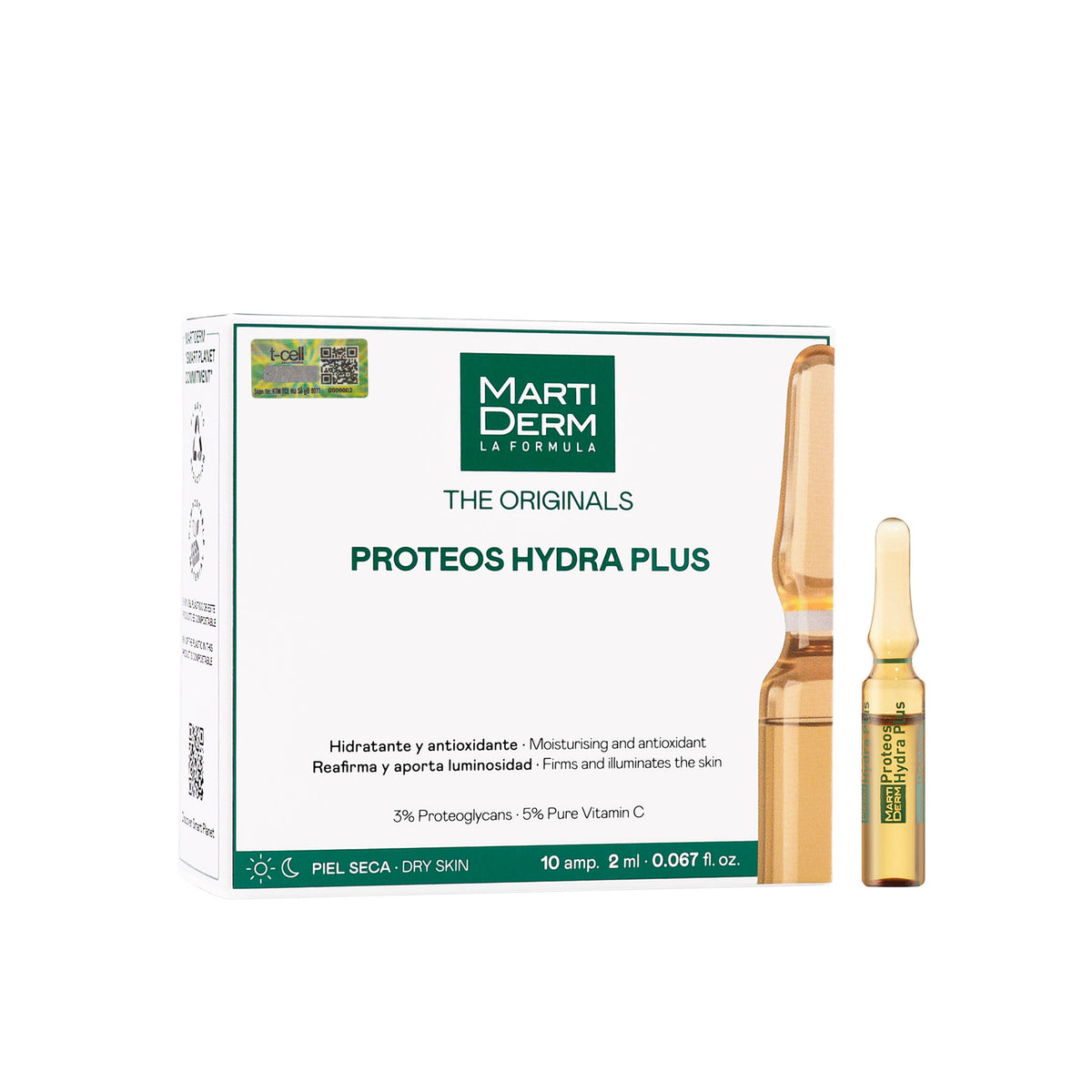 Ampoule Dưỡng Ẩm, Làm Săn Chắc & Ngừa Lão Hoá Da - MartiDerm The Originals Proteos Hydra Plus