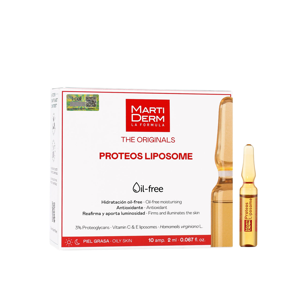 Ampoule Chống Oxy Hoá, Điều Tiết Bã Nhờn - MartiDerm The Originals Proteos Liposome