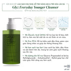 Sữa Rửa Mặt Làm Sạch Dịu Nhẹ, Hỗ Trợ Sáng Mịn Và Trẻ Hóa Làn Da oh!oh! Glyz Everyday Younger Cleanser (with 5% AHA & 1% Zinc PCA) (200g)