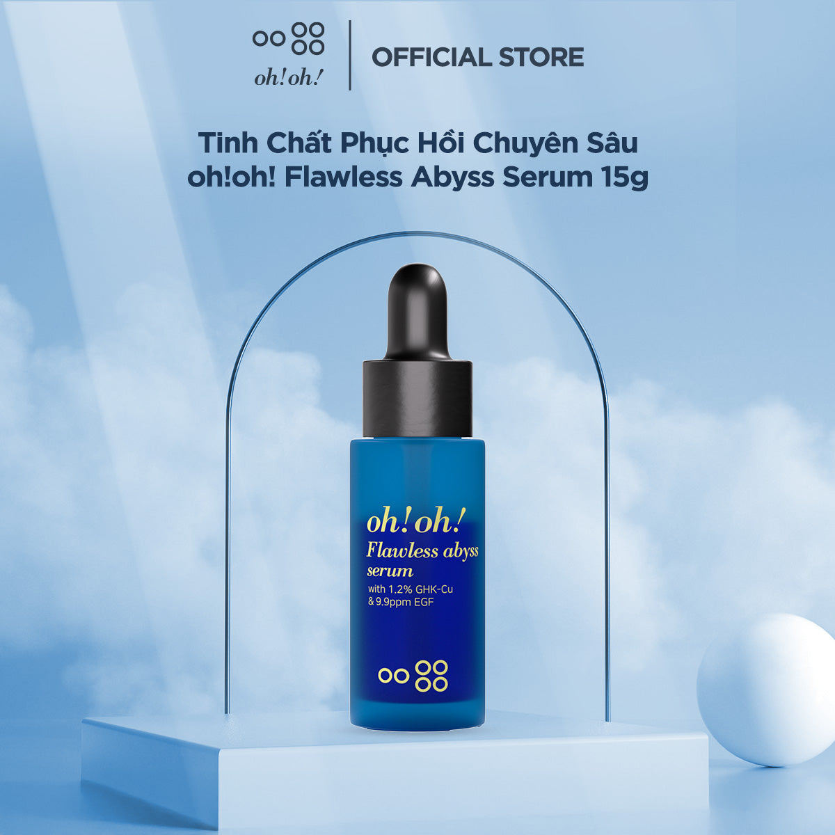 Tinh Chất Giảm Sẹo Lõm & Chống Lão Hoá oh!oh! Flawless Abyss Serum (with 1.2% GHK-Cu & 9.9ppm EGF)