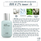 Nước Cân Bằng 2% BHA Tẩy Tế Bào Chết, Làm Sạch Sâu Da oh!oh! BHA 2% (Salicylic Acid) toner : b (75ml)