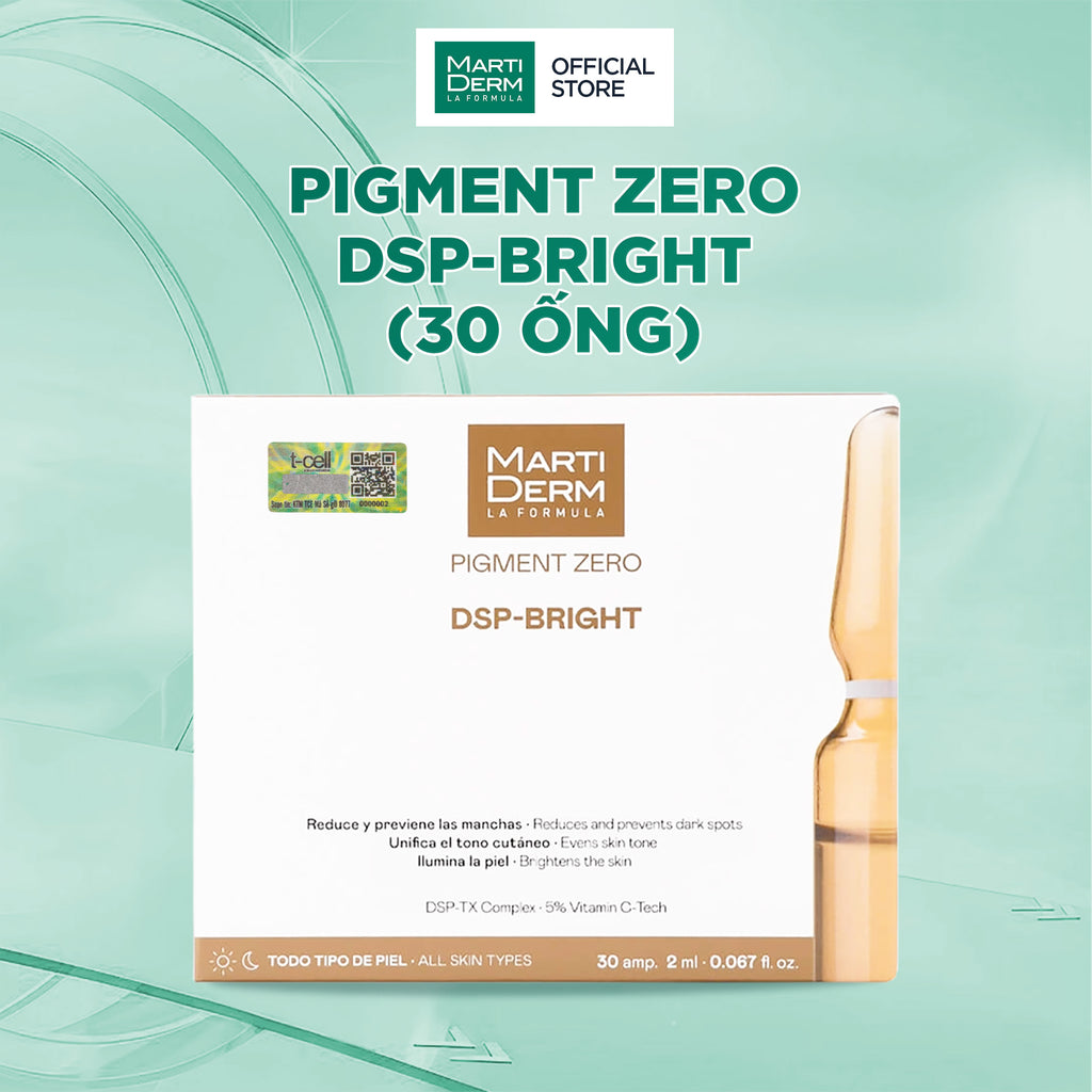 Ampoule Dưỡng Sáng Hỗ Trợ Cải Thiện Đốm Sắc Tố - MartiDerm Pigment Zero DSP Bright