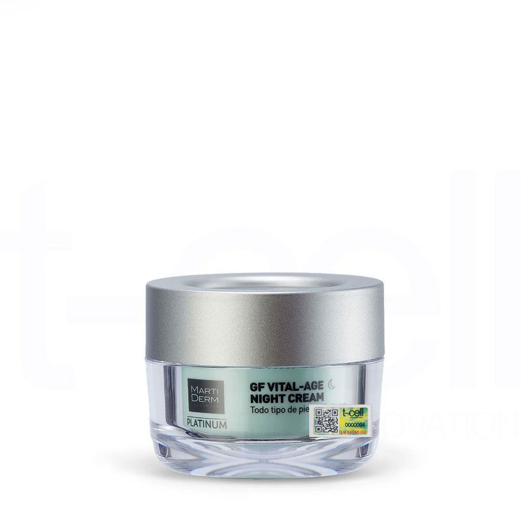 Kem Dưỡng Phục Hồi Hỗ Trợ Trị Mụn & Trẻ Hóa - MartiDerm Platinum GF Vital Age Night Cream (50ml)