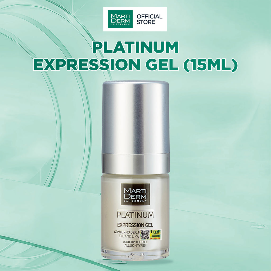 Gel Dưỡng Hỗ Trợ Giảm Nếp Nhăn Đuôi Mắt & Khóe Miệng - MartiDerm Platinum Expression Gel (15ml)