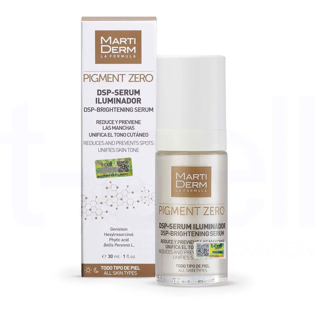 Tinh Chất Làm Sáng Da, Mờ Thâm, Duy Trì Sau Điều Trị Hydroquinone - MartiDerm Pigment Zero DSP Serum Illuminator (30ml)