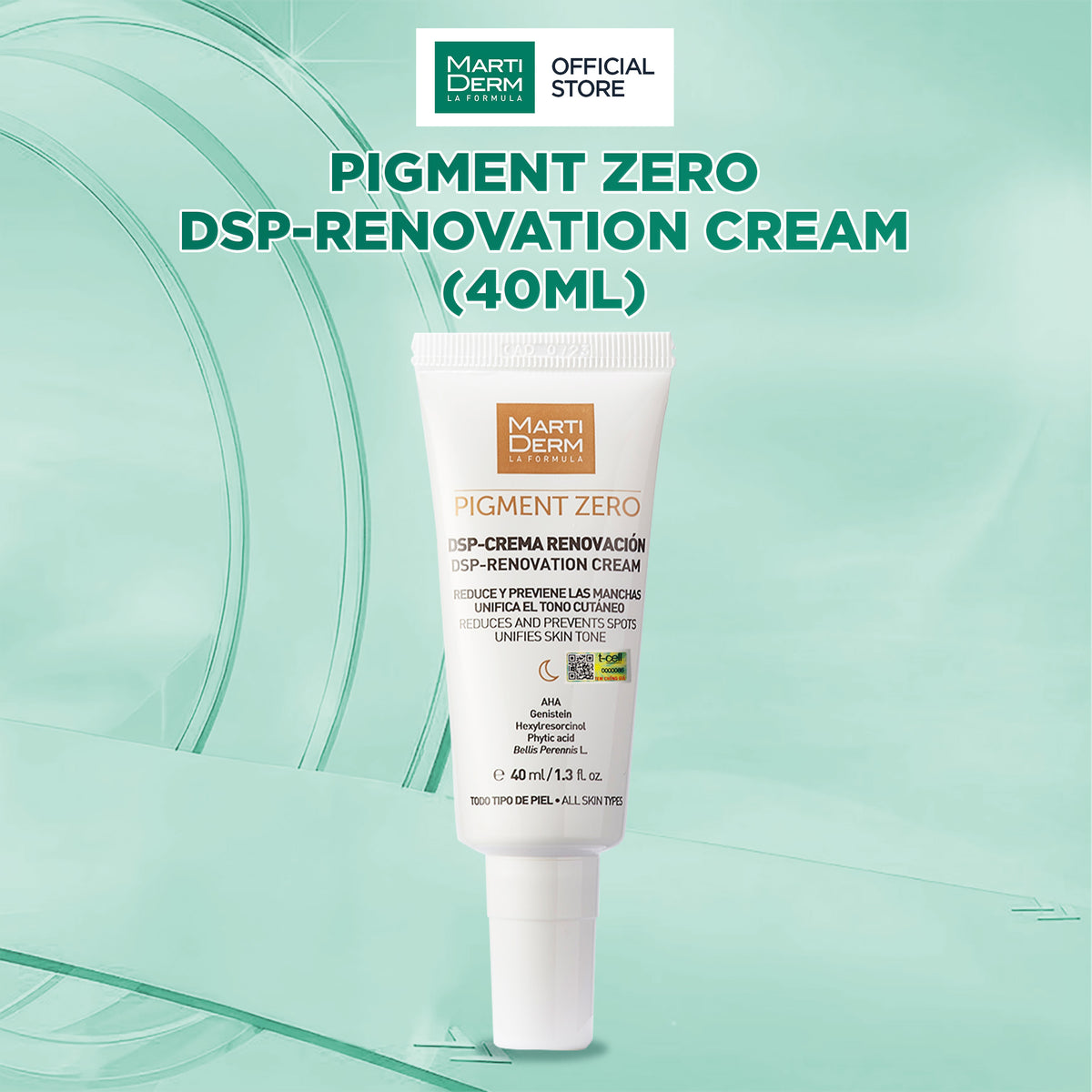 Kem Dưỡng Ban Đêm Hỗ Trợ Làm Sáng & Cải Thiện Đốm Sắc Tố - MartiDerm Pigment Zero DSP Renovation Cream