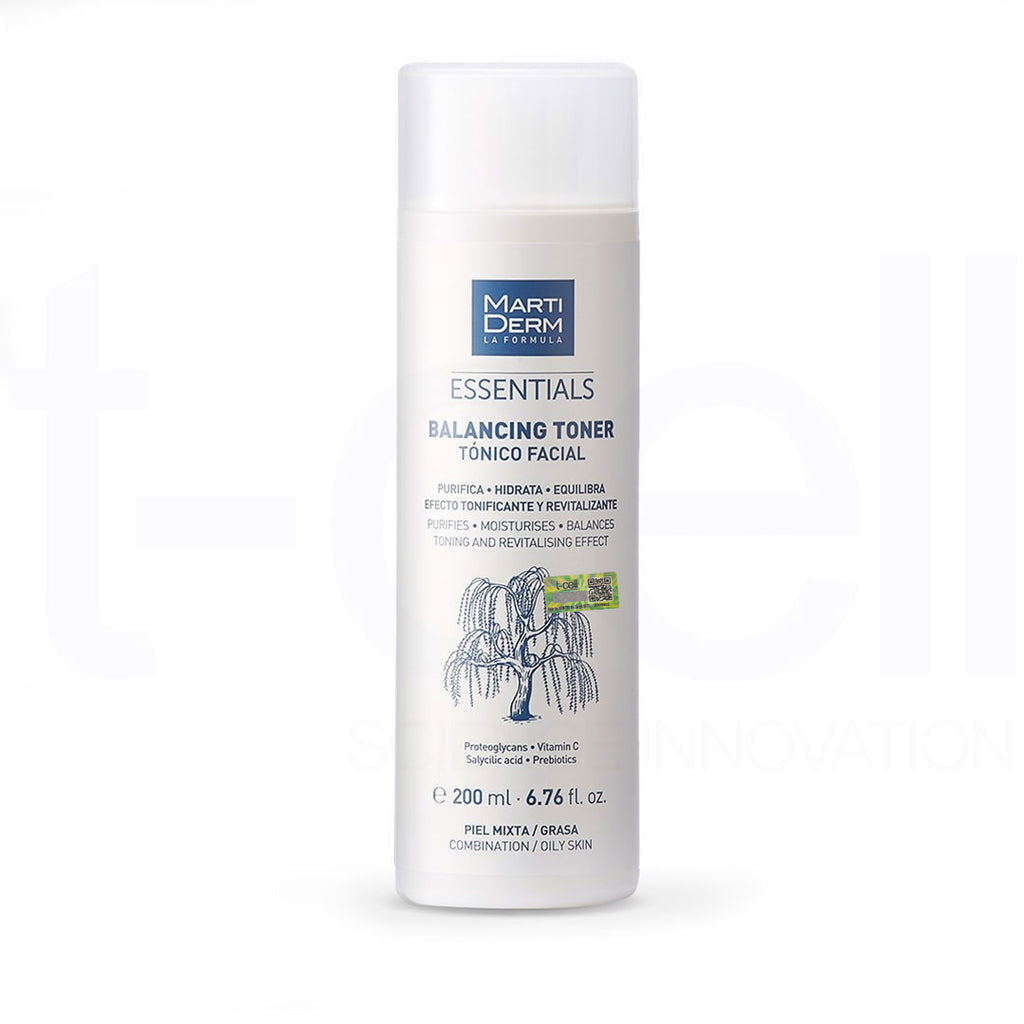 Nước Cân Bằng Làm Sạch Chứa BHA & Prebiotics - MartiDerm Essentials Balancing Toner (200ml)