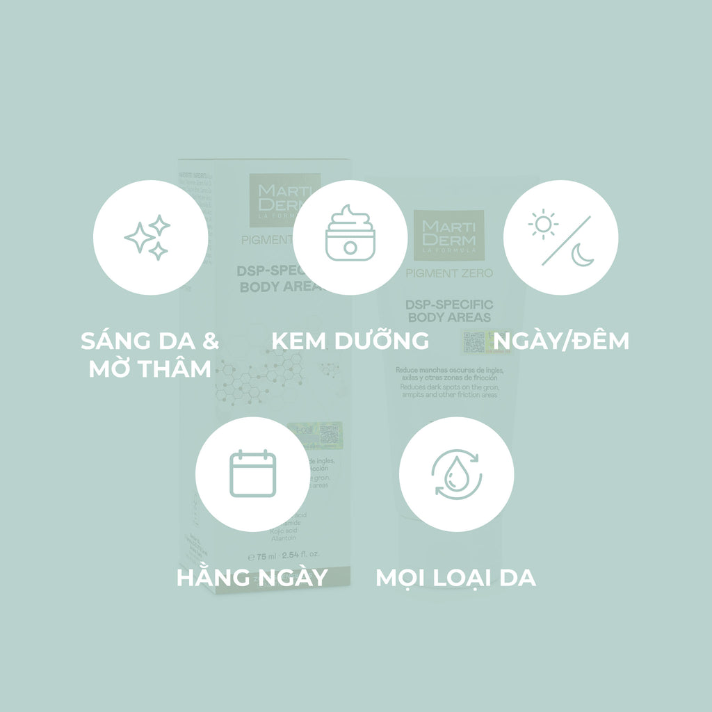 Kem Dưỡng Thể Sáng Da & Ngừa Thâm Sạm Chuyên Sâu - MartiDerm DSP-Specific Body Areas (75ml)