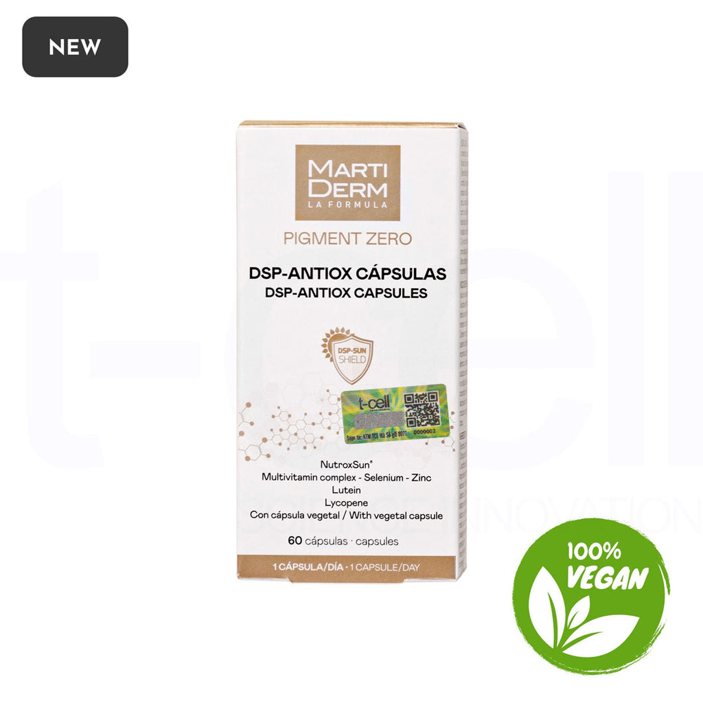 Viên Uống Chống Nắng, Làm Sáng Da Thuần Chay - MartiDerm Pigment Zero DSP Antiox Capsules (60 viên) (Phiên bản cải tiến 2023)