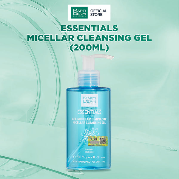Gel Rửa Mặt Dịu Nhẹ Cho Mọi Loại Da - MartiDerm Essentials Micellar Cleansing Gel (200ml)