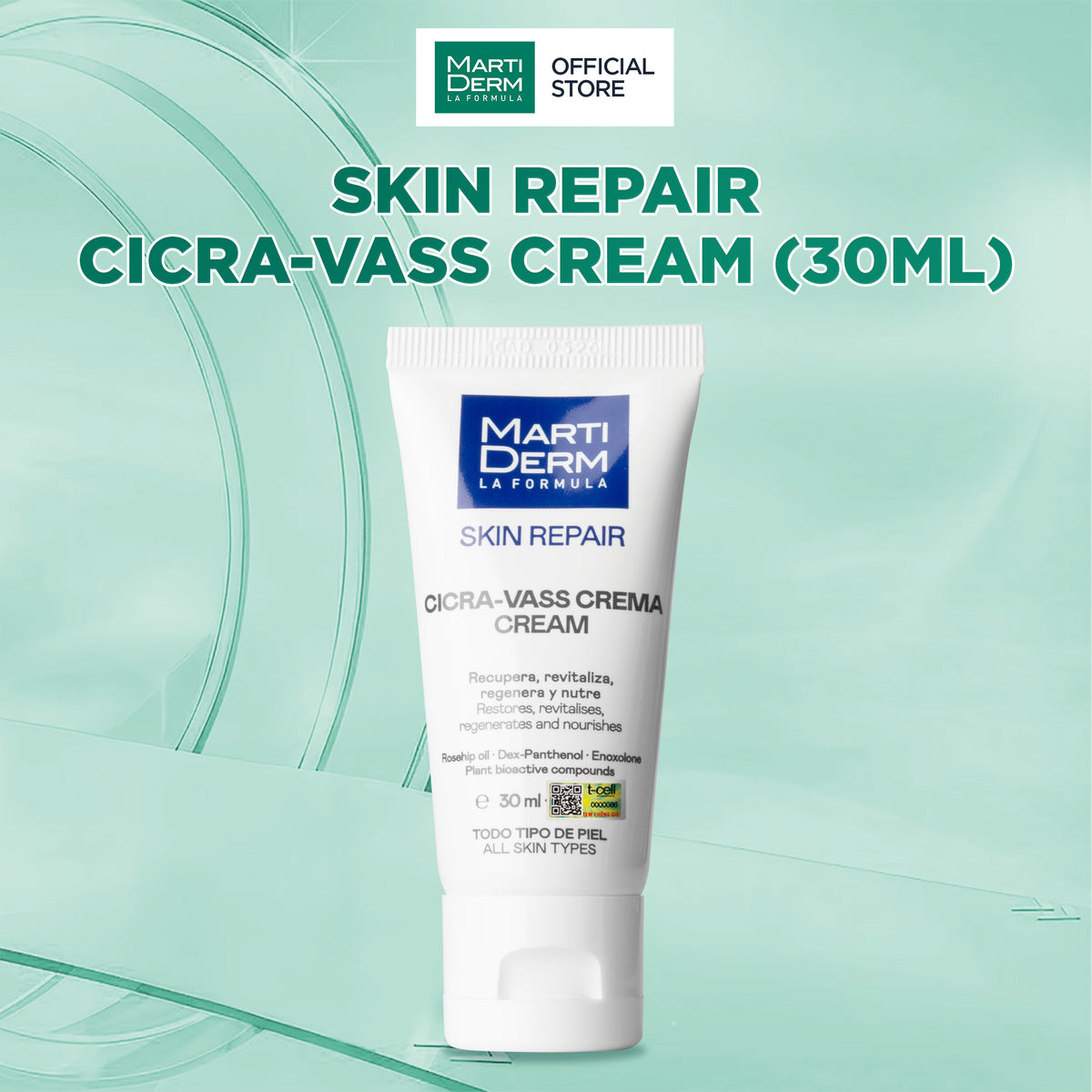 Kem Dưỡng Ẩm & Hỗ Trợ Phục Hồi Hàng Rào Bảo Vệ Da - MartiDerm Skin Repair Cicra-Vass Cream