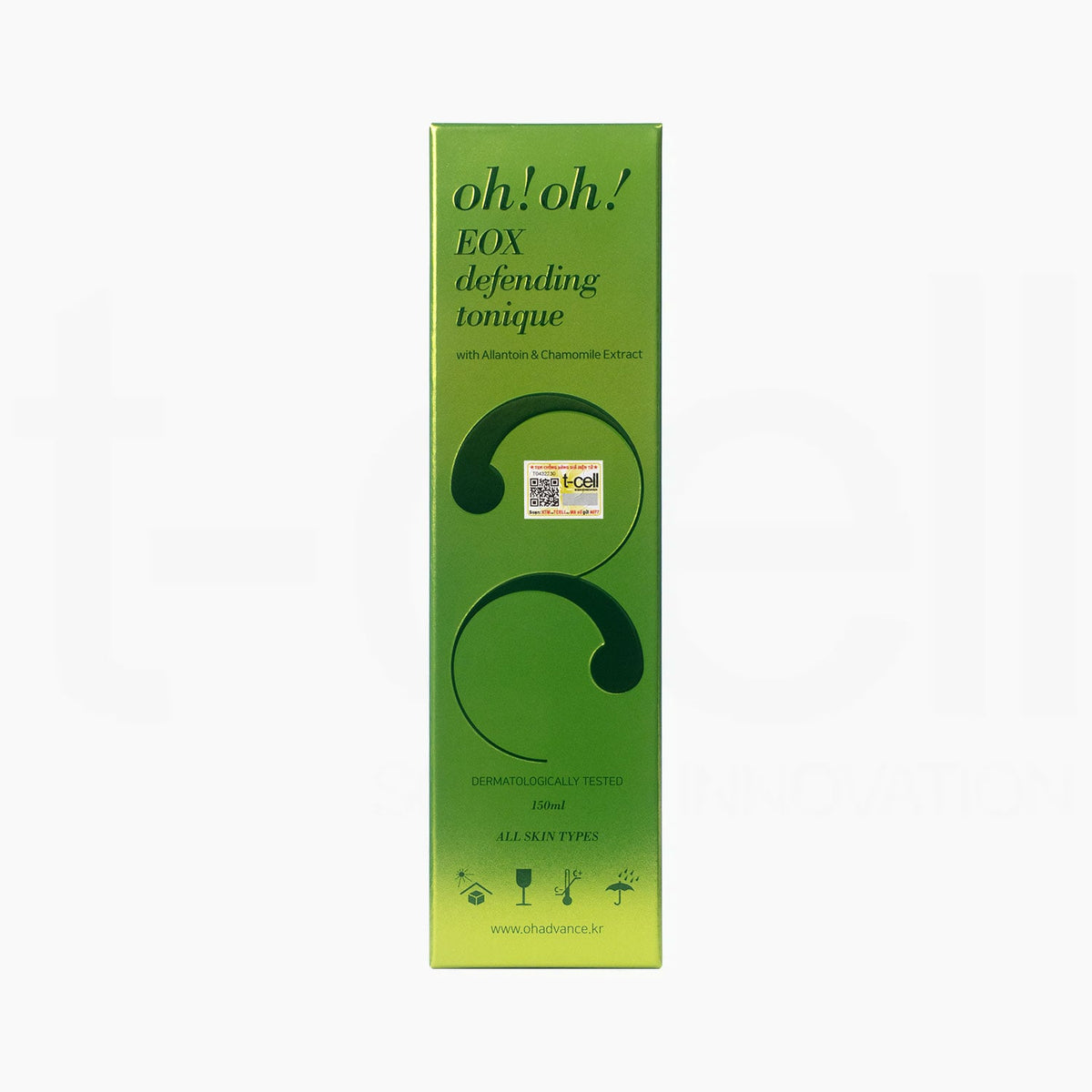 Nước Cân Bằng, Làm Sạch Và Chống Oxy Hóa oh!oh! EOX Defending Tonique (with Allantoin & Chamomile Extract) (150ml)