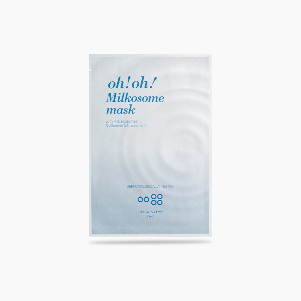 Mặt Nạ Exosome Cấp Ẩm Chuyên Sâu, Phục Hồi Và Tái Tạo Da oh!oh! Milkosome Mask (with Milk Exosomes & Niacinamide) (25ml x 10 miếng)
