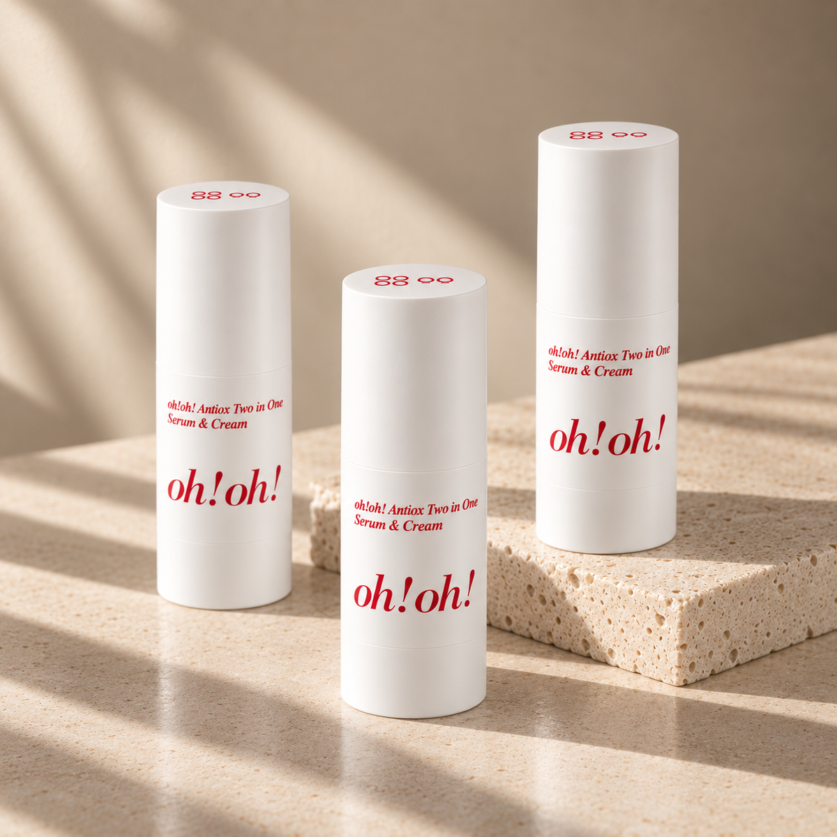 Kem Dưỡng Ẩm Và Làm Mờ Nếp Nhăn oh!oh! Antiox Two in One Serum & Cream 25g