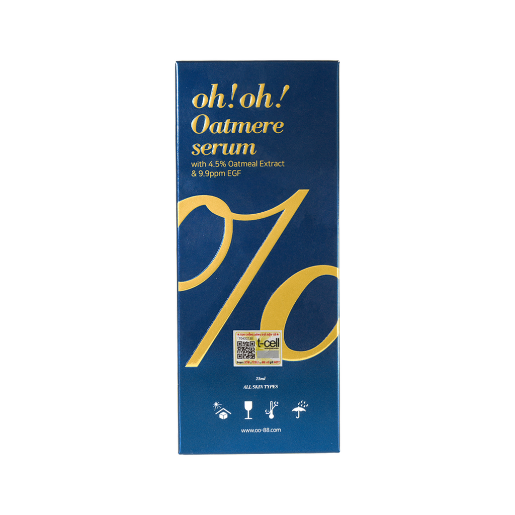 Tinh Chất Phục Hồi - Tái Tạo & Làm Dịu Da Chuyên Sâu oh!oh! Oatmere Serum (with 4.5% Oat Extract & 9,9ppm EGF) (25ml)
