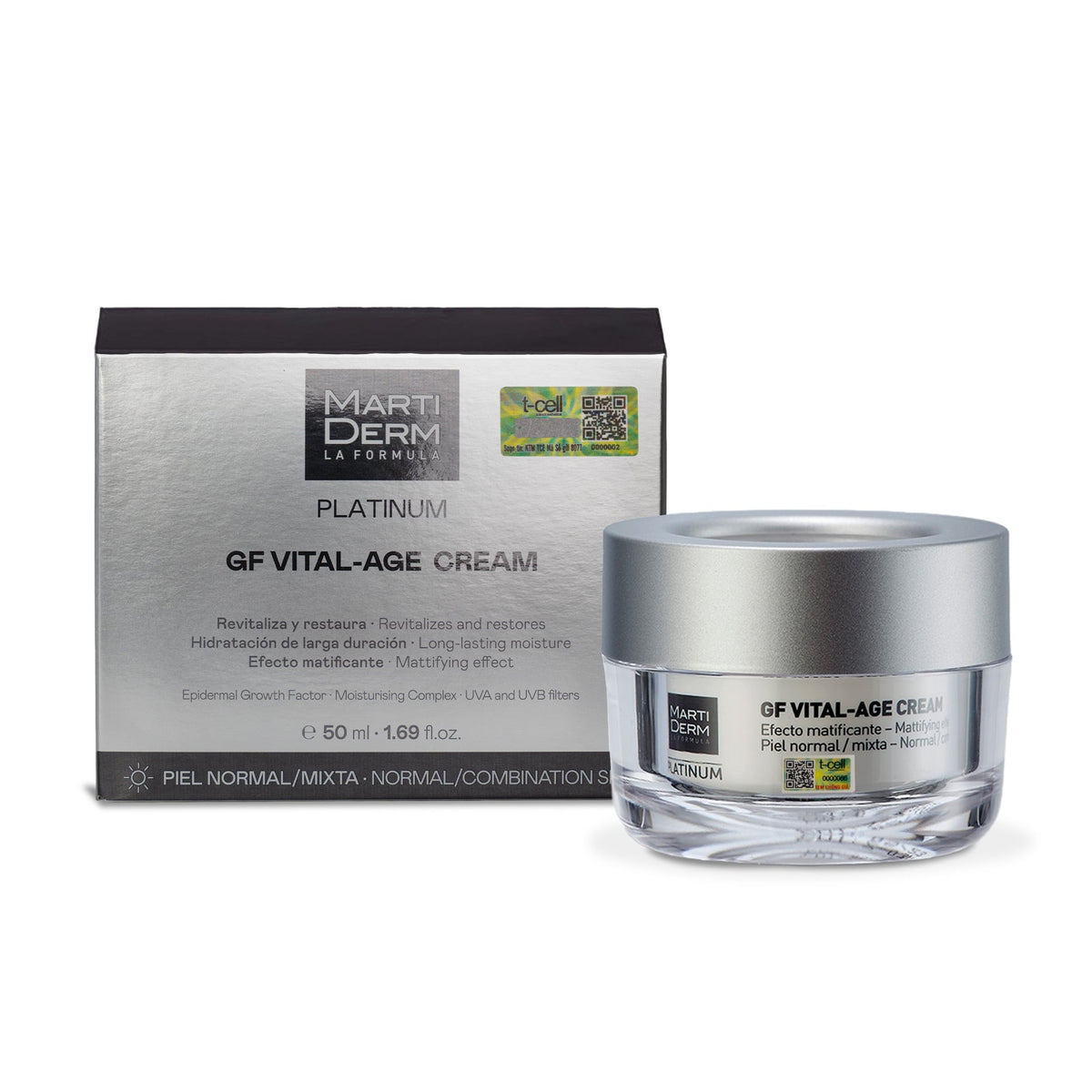 Kem Dưỡng Phục Hồi Chống Lão Hóa Toàn Diện - MartiDerm Platinum GF Vital Age Cream (50ml)