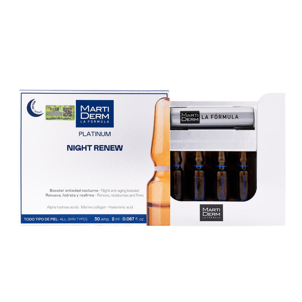 Ampoule Tái Tạo Da Ban Đêm - MartiDerm Platinum Night Renew Ampoule (30 x 2ml)