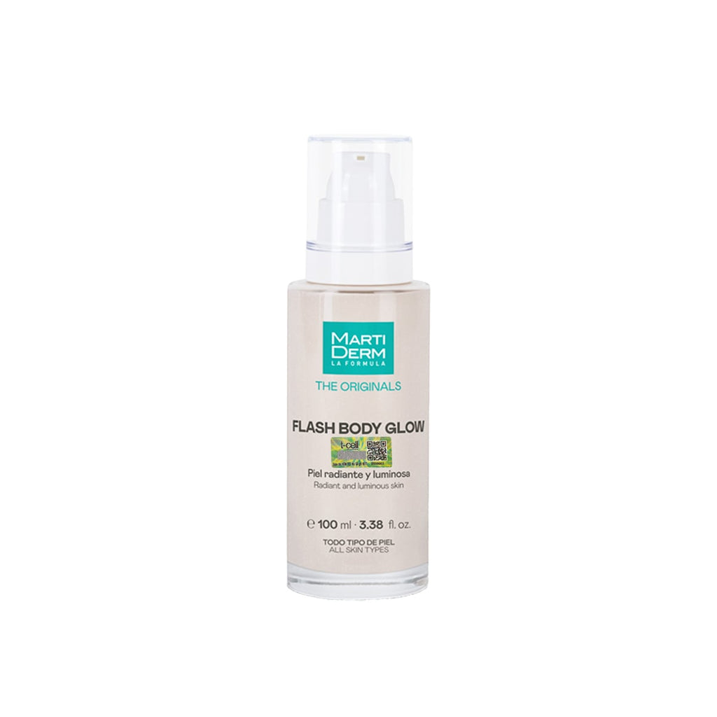 Kem Dưỡng Thể Bắt Sáng, Tạo Hiệu Ứng Glow Rạng Rỡ & Mềm Mượt Tức Thì - MartiDerm Flash Body Glow (100ml)