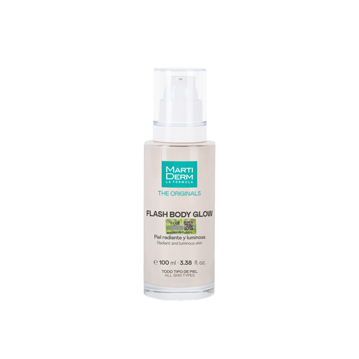 Kem Dưỡng Thể Bắt Sáng, Tạo Hiệu Ứng Glow Rạng Rỡ & Mềm Mượt Tức Thì - MartiDerm Flash Body Glow (100ml)