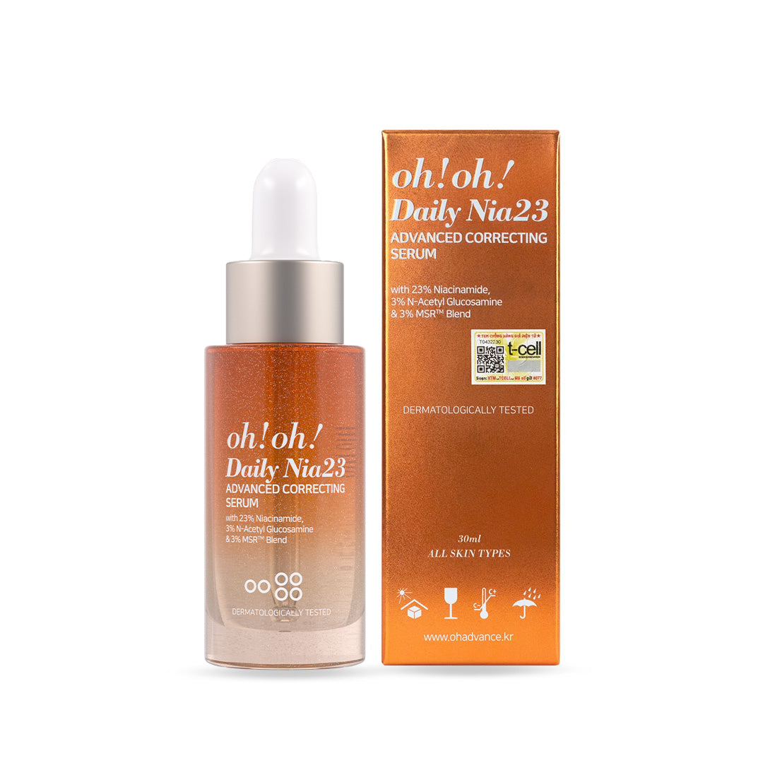 Tinh Chất Sửa Chữa Sắc Tố Chuyên Sâu, Sáng Da & Giảm Thâm Nám oh!oh! Daily Nia23 Advanced Correcting Serum (with 23% Niacinamide) (30ml)