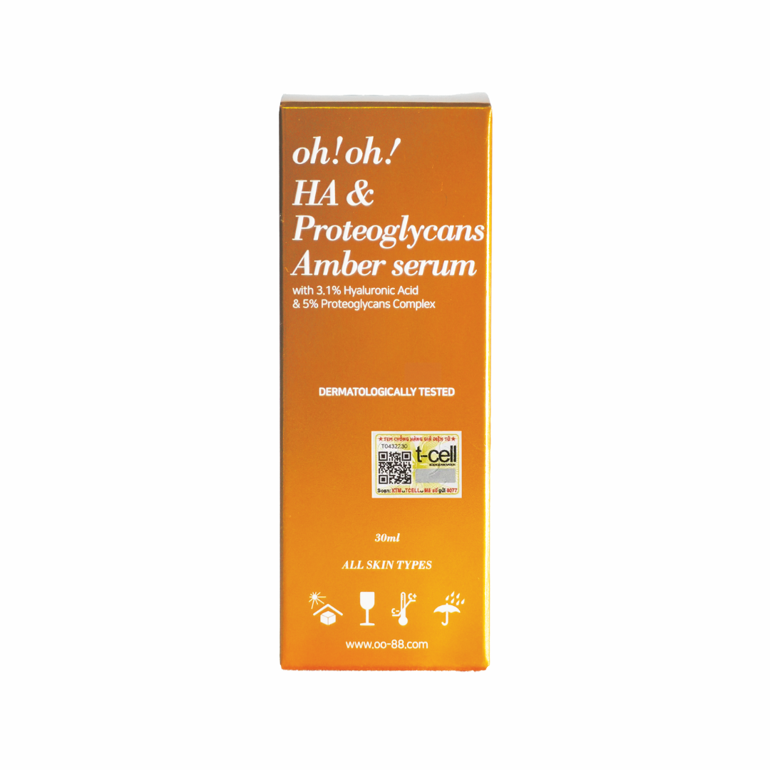 Tinh Chất Dưỡng Ẩm Chuyên Sâu, Phục Hồi & Trẻ Hóa Da oh!oh! HA & Proteoglycans Amber Serum (30ml)