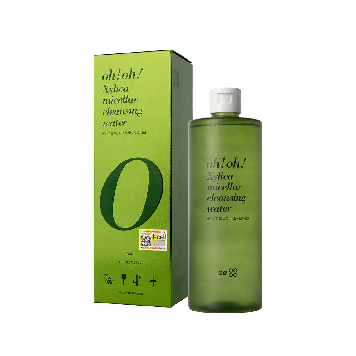 Nước Tẩy Trang Chuyên Sâu Phục Hồi Màng Lipid oh!oh! Xylica Micellar Cleansing Water
