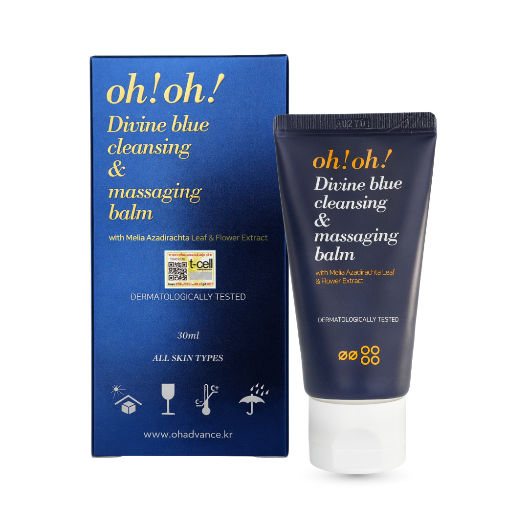 Sáp Tẩy Trang Làm Sạch Sâu, Trẻ Hóa Da oh!oh! Divine Blue Cleansing & Massaging Balm (150ml/ 30ml)